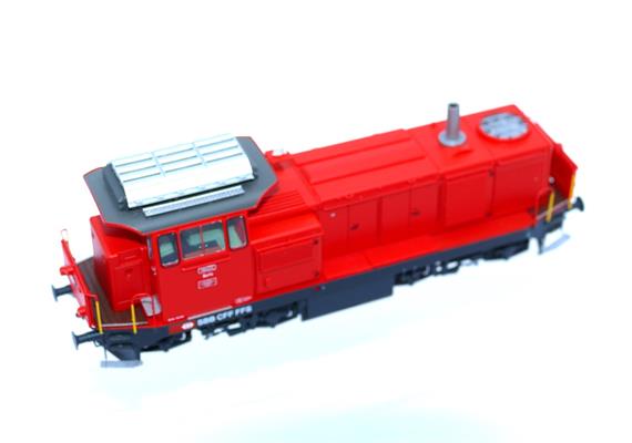 L.S. Models 17069S Diesellok Bm 4/4 verkehrsrot mit Signum verkürzt & Kamin SBB DCC/Sound | Bild 4