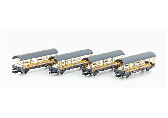 LC 96010 Autoverladezug BLS 4er Set Mittelwagen (Lemke Collection) - N 1:160