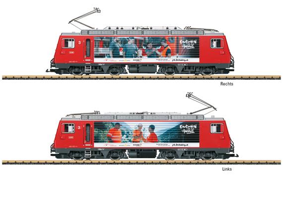 LGB 23105 MGB E-Lok HGe 4/4 II Nr. 3, "Mitarbeiterwerbung", mfx/DCC mit Sound - Spur G IIm | Bild 2
