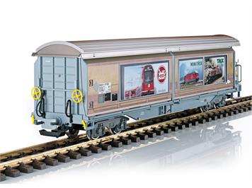 LGB 48576 RhB Schiebewandwagen Haik 5130 mit Werbung der Märklin Marken - Spur G IIm