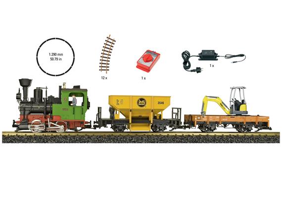 LGB 70403 Startset Güterzug mit Dampflokgeräusch und Dampfentwickler - Spur G IIm | Bild 2