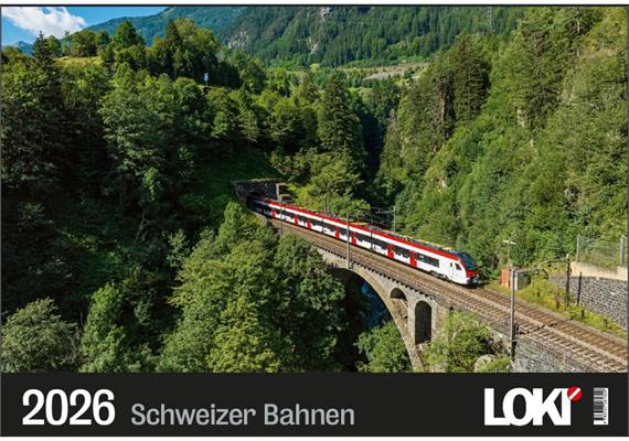LOKI Kalender Schweizer Bahnen 2026 | Bild 1