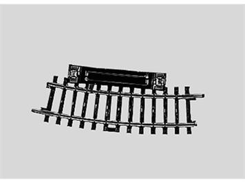 Märklin 2229 Schaltgleisstück gebogen. Länge 1/2 = 15°. Radius 360 mm - H0 (1:87)