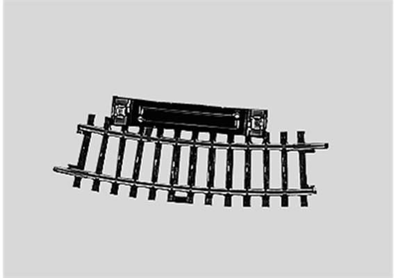 Märklin 2229 Schaltgleisstück gebogen. Länge 1/2 = 15°. Radius 360 mm - H0 (1:87)