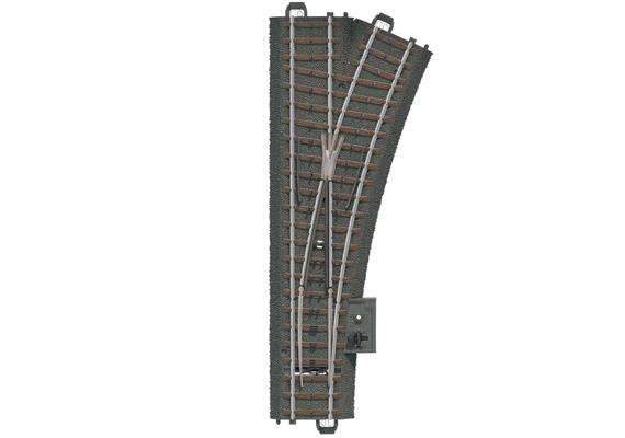Märklin 24612 C-Gleis Weiche rechts, 188,3 mm, R2 = 437,5 mm, 24,3° - H0 (1:87)