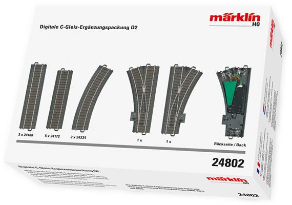 Märklin 24802 Digitale C-Gleis Ergänzungspackung D2 - H0 (1:87) | Bild 1
