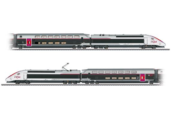 Märklin 37798 Hochgeschwindigkeitszug TGV INOUI, 4-teilig, AC 3L, digital mfx+/Sound - H0
