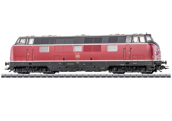 Märklin 37825 Diesellokomotive BR 221 der DB purpurrot, AC 3L, digital mfx+ mit Sound - H0