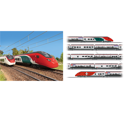 Märklin 39811 SBB Triebzug RABe 501 Giruno, 7-teilig , mfx+/MM/DCC mit Sound - H0 (1:87)