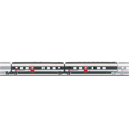 Märklin 43452 Ergänzungswagen-Set 2 zum SBB RABe 501 022 Giruno "Vaud/Waadt", AC 3L - H0