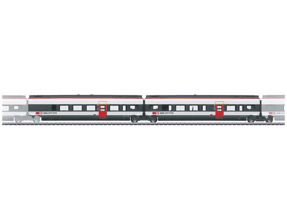 Märklin 43453 Ergänzungswagen-Set 3 zum SBB RABe 501 022 Giruno "Vaud/Waadt", AC 3L - H0