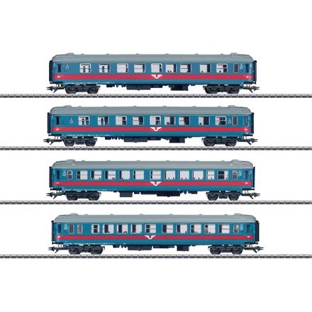 Märklin 43789 Schnellzugwagen-Set 4-teilig Inter-Regio-Zug der SJ - H0 (1:87)
