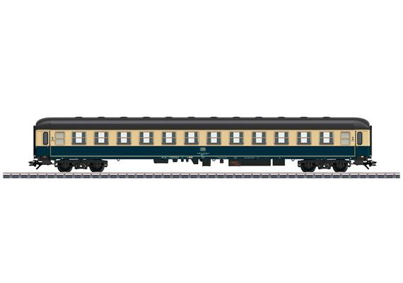 Märklin 43925 Schnellzugwagen Bm 234 2. Klasse der DB in Ozeanblau/Elfenbeinfarbe - H0