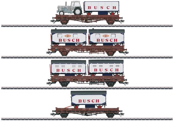Märklin 45040 Vierer Güterwagen-Set Zirkus Busch - H0 (1:87)