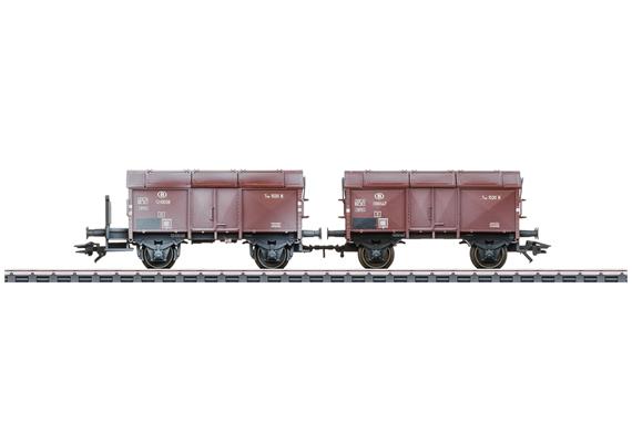 Märklin 46018 Klappdeckelwagen-Paar Typ 1520 B der Belgischen Staatsbahnen (SNCB) - H0 | Bild 1