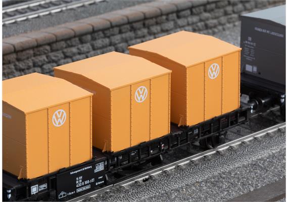 Märklin 46661 Behälter-Transportwagen Laabs der DB vermietet an VW AG - H0 (1:87) | Bild 4