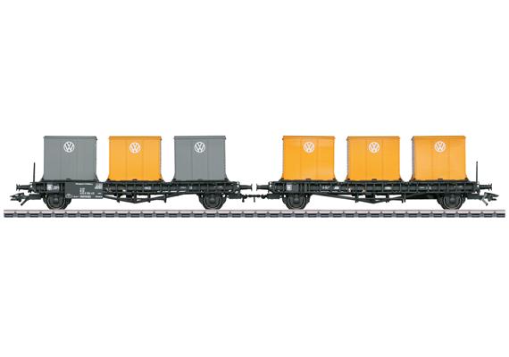 Märklin 46661 Behälter-Transportwagen Laabs der DB vermietet an VW AG - H0 (1:87) | Bild 2