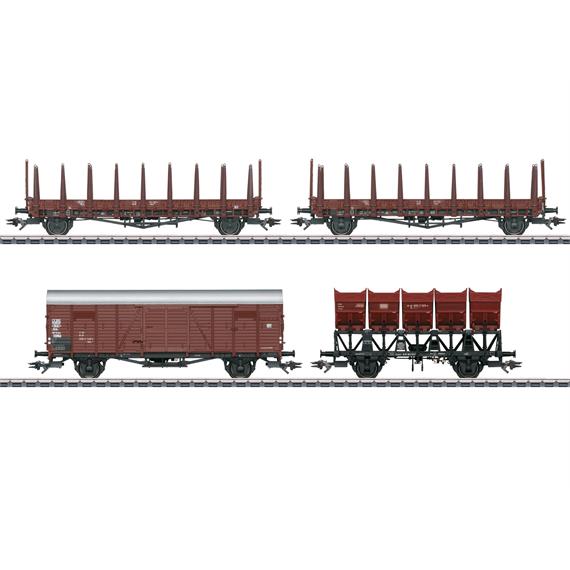 Märklin 46664 Güterwagen-Set der DB, 4-teilig - H0 (1:87) Märklin 46664 Güterwagen-Set der DB, 4-teilig - H0 (1:87)
