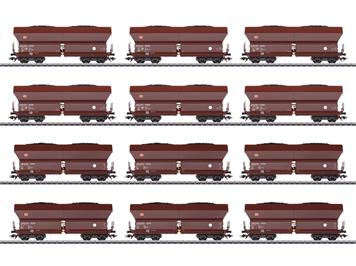 Märklin 46670 Selbstentladewagen-Set Falns 182 der DB AG, 12-teilig - H0 (1:87)