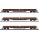 Märklin 47162 Niederbordwagen-Set Res-x 3-teilig der DB AG - H0 (1:87)