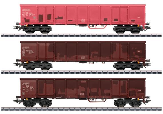 Märklin 47188 Hochbordwagen-Set Eanos-x der DB, 3-teilig - H0 (1:87)