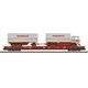 Märklin 47412 Niederflurwagen Saadkms 690 DB mit Lastwagen und Anhänger RoLa - H0 (1:87)
