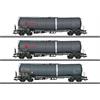 Märklin 47551 Kesselwagen-Set Zacns 3-teilig, Privatwagen der Ermewa SA & Millet SAS - H0