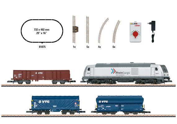 Märklin 81875 Startpackung "moderner Güterverkehr" mit Diesellok BR 285 - Z (1:220) | Bild 1