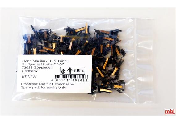 Märklin E115737 Kupplungskopf stromführend 1-polig, 50 Stück - H0 (1:87)