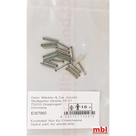 Märklin E357860 Verbindungslaschen, Metallverbinder K-Gleis, 20 Stück - H0 (1:87)