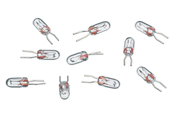 Märklin E610040 Modelleisenbahn Glühlampe 19V/ 70mA, T1 BI-PIN, 10 Stück - H0