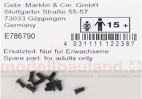 Märklin E786790 Senkschraube M2 x 4,6 mm, 10 Stück