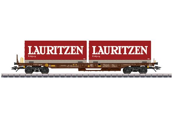 Märklin Taschenwagen Bauart Sdgms der AAE Cargo AG, Lauritzen - Art.Nr. 47439  H0 1:87