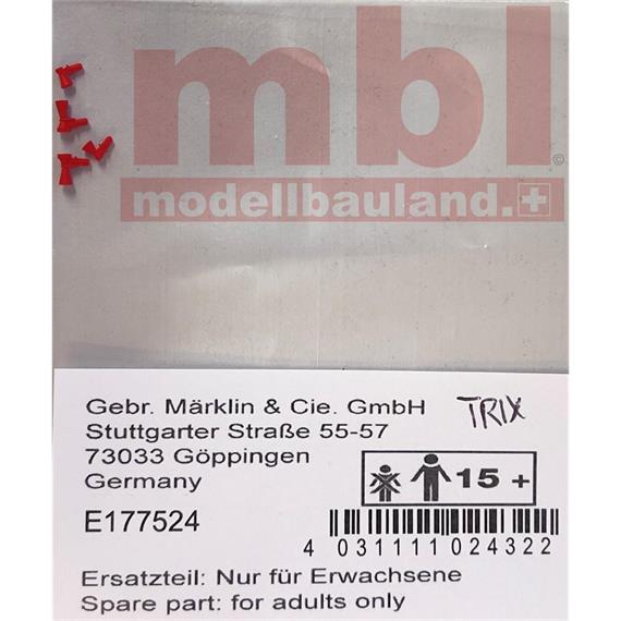 Märklin/TRIX E177524 Signalhörner-Satz rot (2x2) - H0 (1:87)