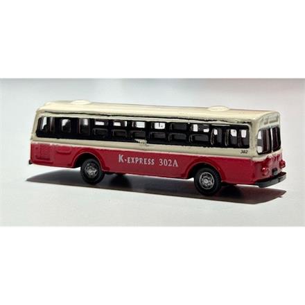 MAZERO 13 09 05 Metall-Bus rot/creme - Spur N (1:160)
