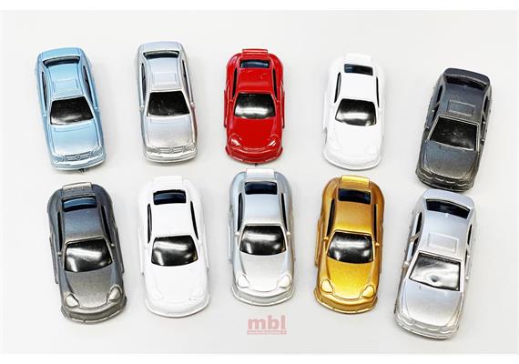 MAZERO 13 24 00 Personenwagen in diversen Farben, 10 Stück - H0 (1:87) | Bild 2