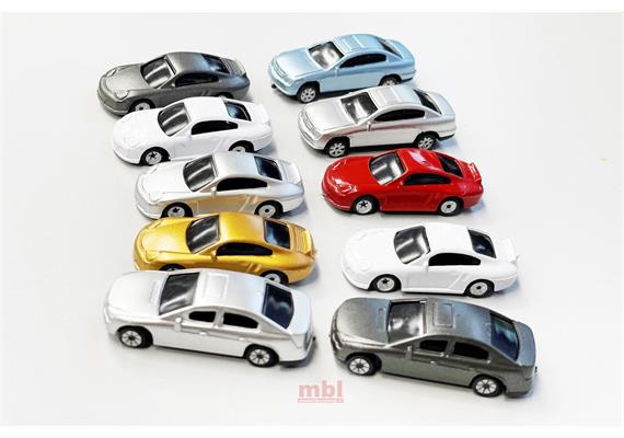 MAZERO 13 24 00 Personenwagen in diversen Farben, 10 Stück - H0 (1:87) | Bild 3