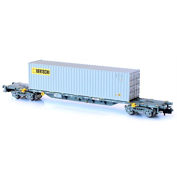 MFTrain 33445 Containerwagen Sgns HUPAC/Bertschi, N (1:160)