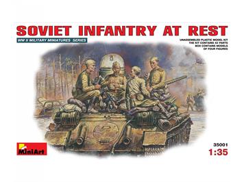MiniArt 35001 Fig. Sov. Infanterie in Ruhe (4) - Massstab 1:35