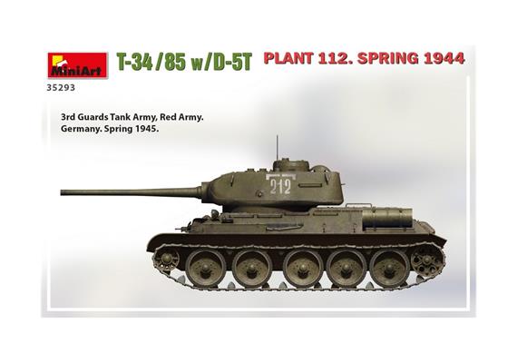 MiniArt 35293 T-34/85 w/D-5T Plant 112 Früh. 1944 - Massstab 1:35 | Bild 5