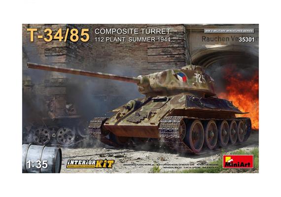MiniArt 35301 T-34/85 Comp.Turm 112 Som.1944 Int. - Massstab 1:35 | Bild 1