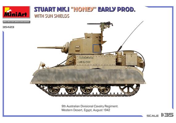 MiniArt 35423 US M3 Stuart Mk.I Honey Fr.Prod. - Massstab 1:35 | Bild 5
