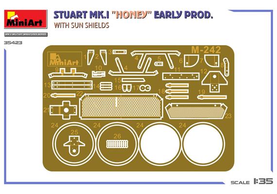 MiniArt 35423 US M3 Stuart Mk.I Honey Fr.Prod. - Massstab 1:35 | Bild 3