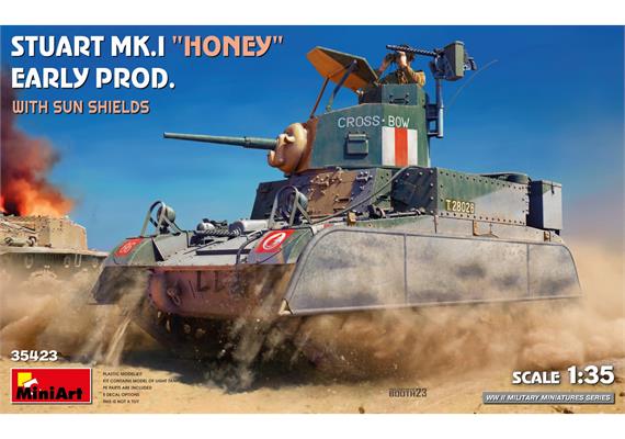 MiniArt 35423 US M3 Stuart Mk.I Honey Fr.Prod. - Massstab 1:35 | Bild 1