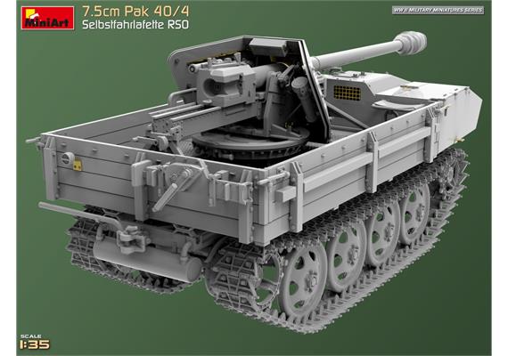 MiniArt 35483 7,5 cm PaK40/4 auf RSO (3) - Massstab 1:35 | Bild 3