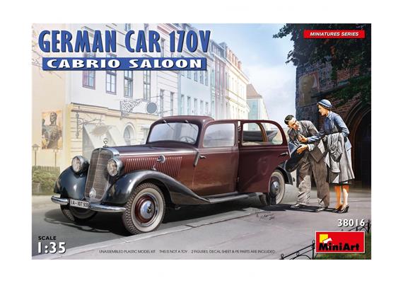 MiniArt 38016 Dt. PKW Typ 170V Cabrio - Massstab 1:35 | Bild 1