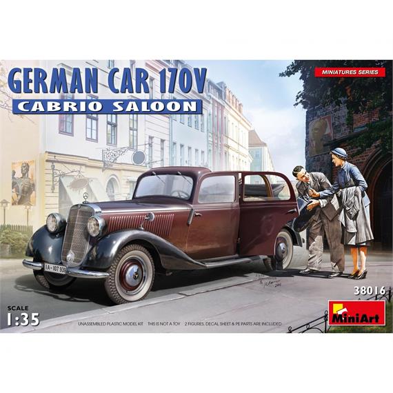 MiniArt 38016 Dt. PKW Typ 170V Cabrio - Massstab 1:35