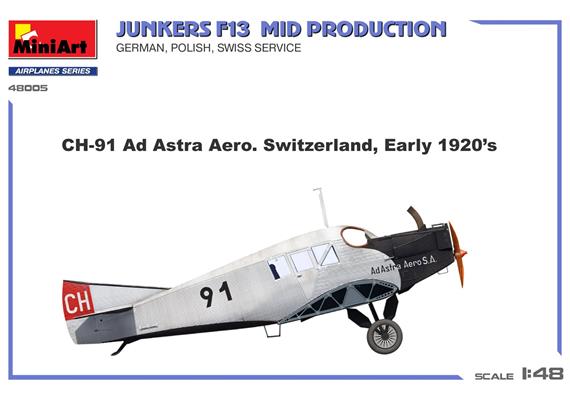 MiniArt 48005 Junkers F13 Zivil Mit. Prod. - Massstab 1:48 | Bild 5
