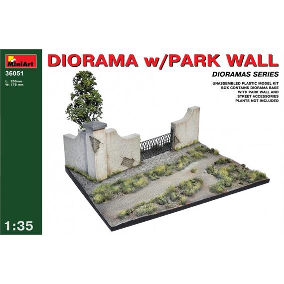 MiniArt 36051 Diorama w/Park Wall 1:35