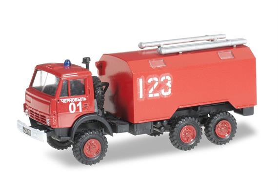 miniTanks (Herpa) 744966 Kamaz 5320 Koffer-LKW "FW" - H0 (1:87)